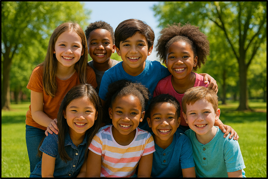 Students smiling together