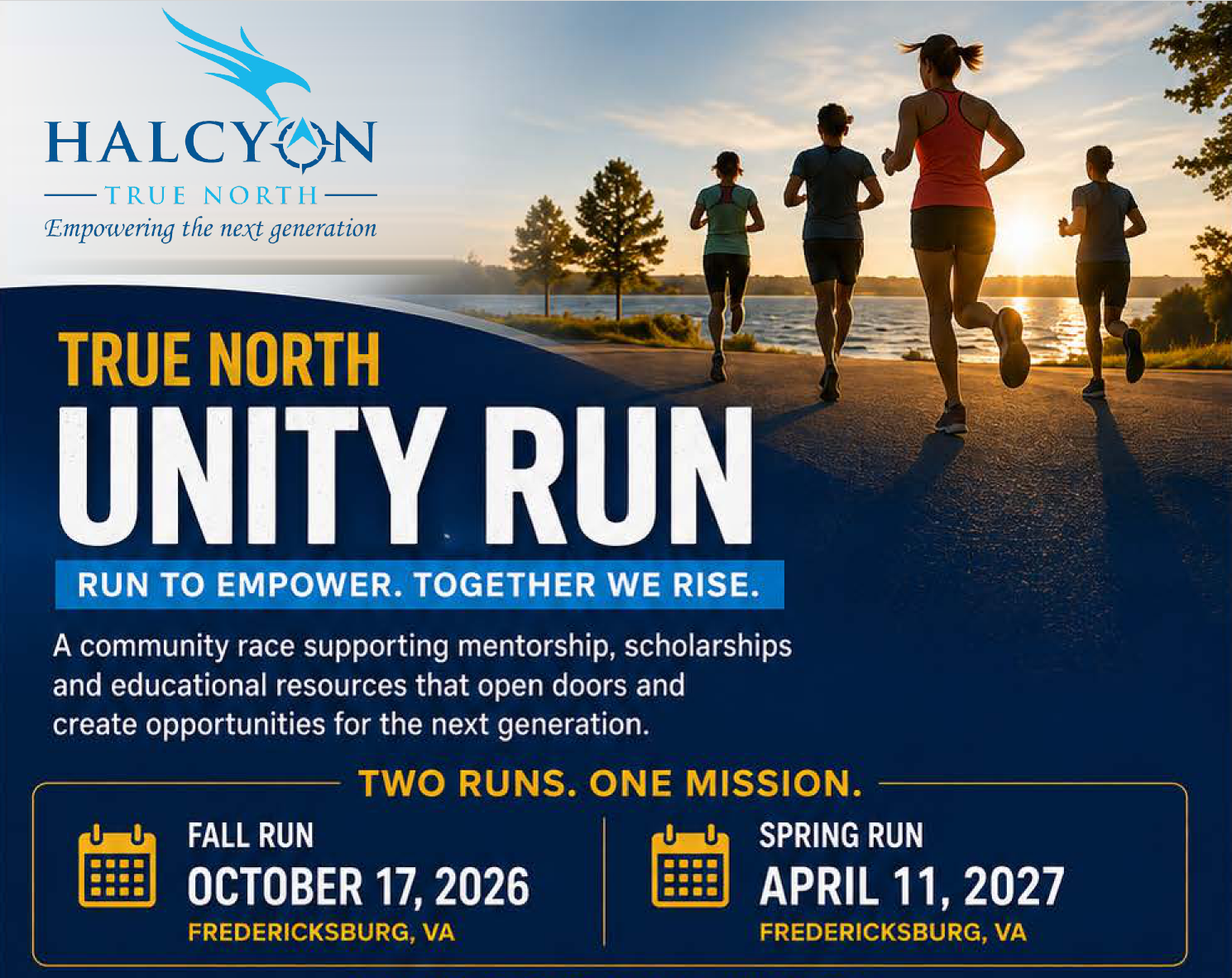True North Unity Run event poster